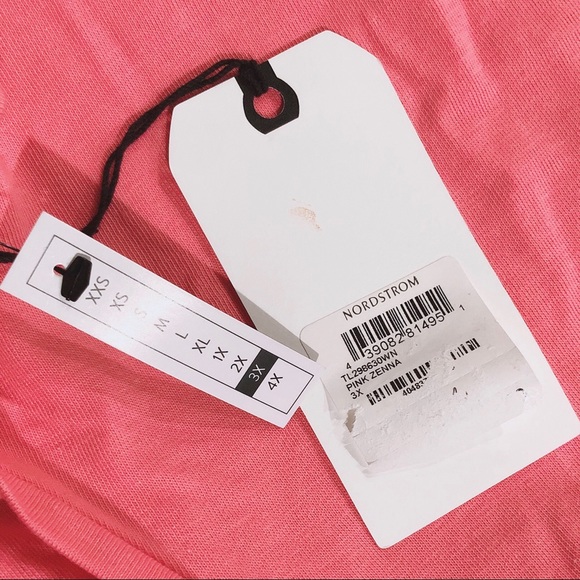 Leith Zenna Ruched Tank Dress Bodycon Pink Plus Size 3X NWT - Picture 8 of 12